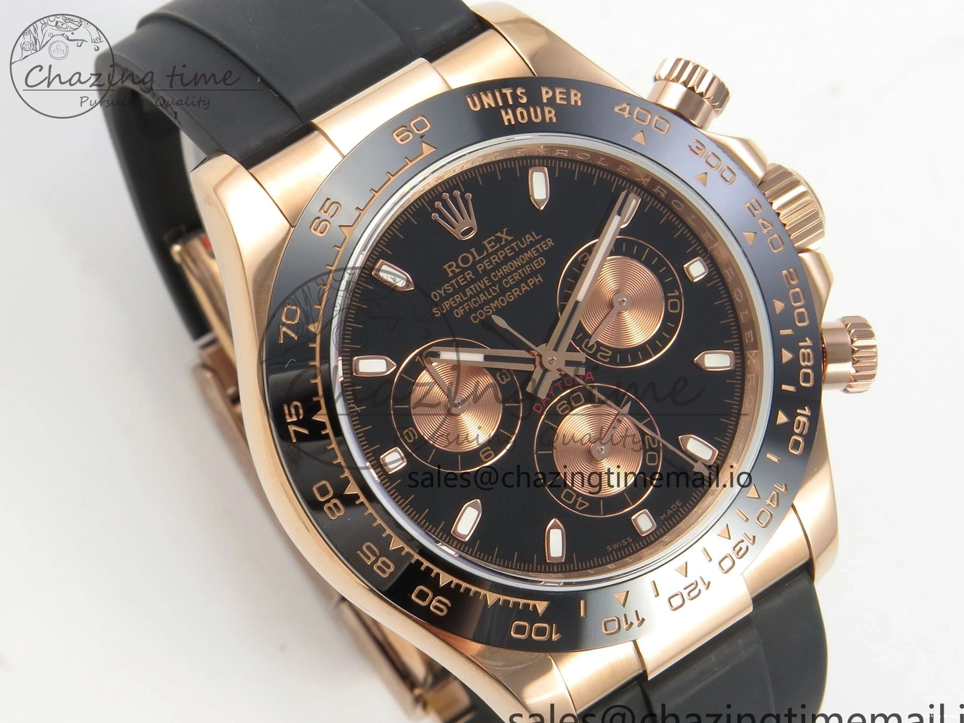 0125 OdorResistant Daytona 116515 QF 1:1 Best Edition Black RG Dial on Oysterflex Strap SH4130 V11（Gain Weight） 160